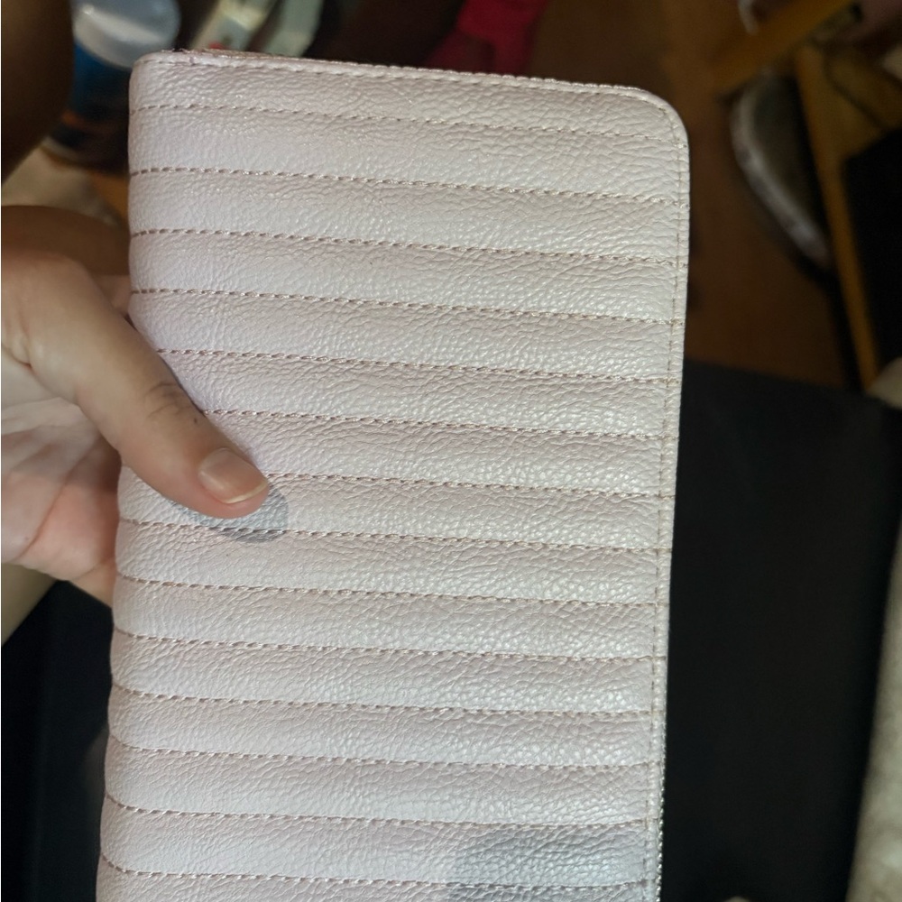 Betsey Johnson Pink Quilted Wristlet - Picture 2 of 5